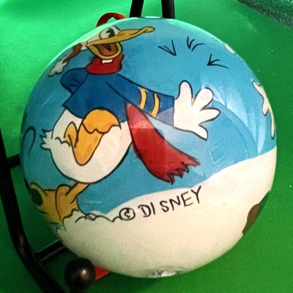 Disney Inside Reverse Painted Glass Christmas Ornament Mickey Minnie Donald Goof - Picture 8 of 12